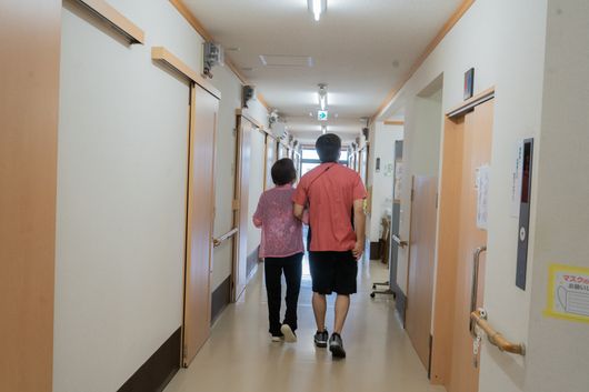 スタッフと入居者様