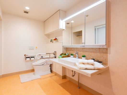 Aタイプ居室（42㎡、45㎡）洗面台・トイレ