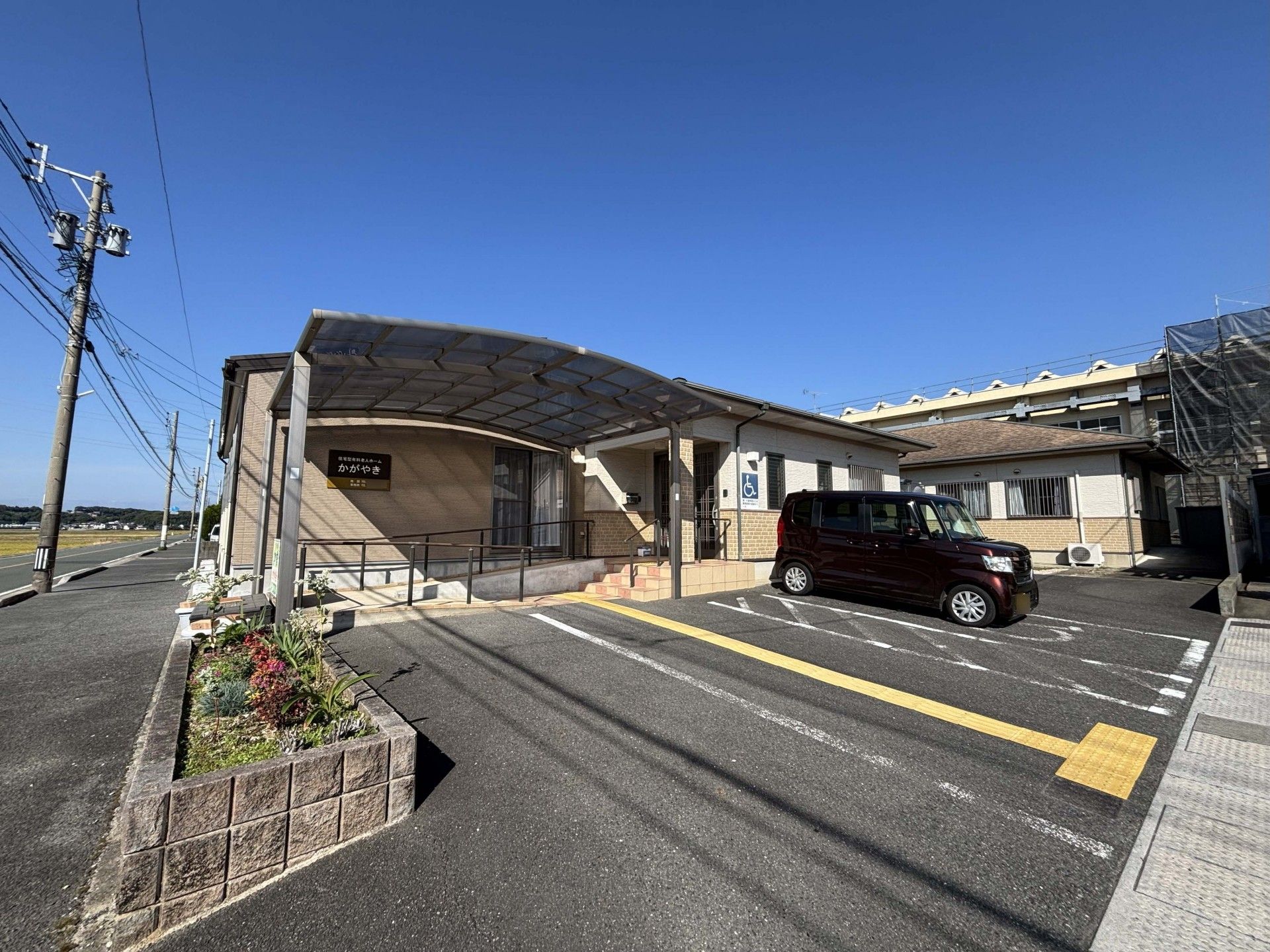 車椅子対応の玄関