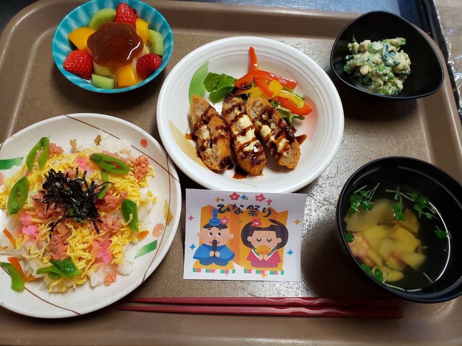 色とりどりの食事内容