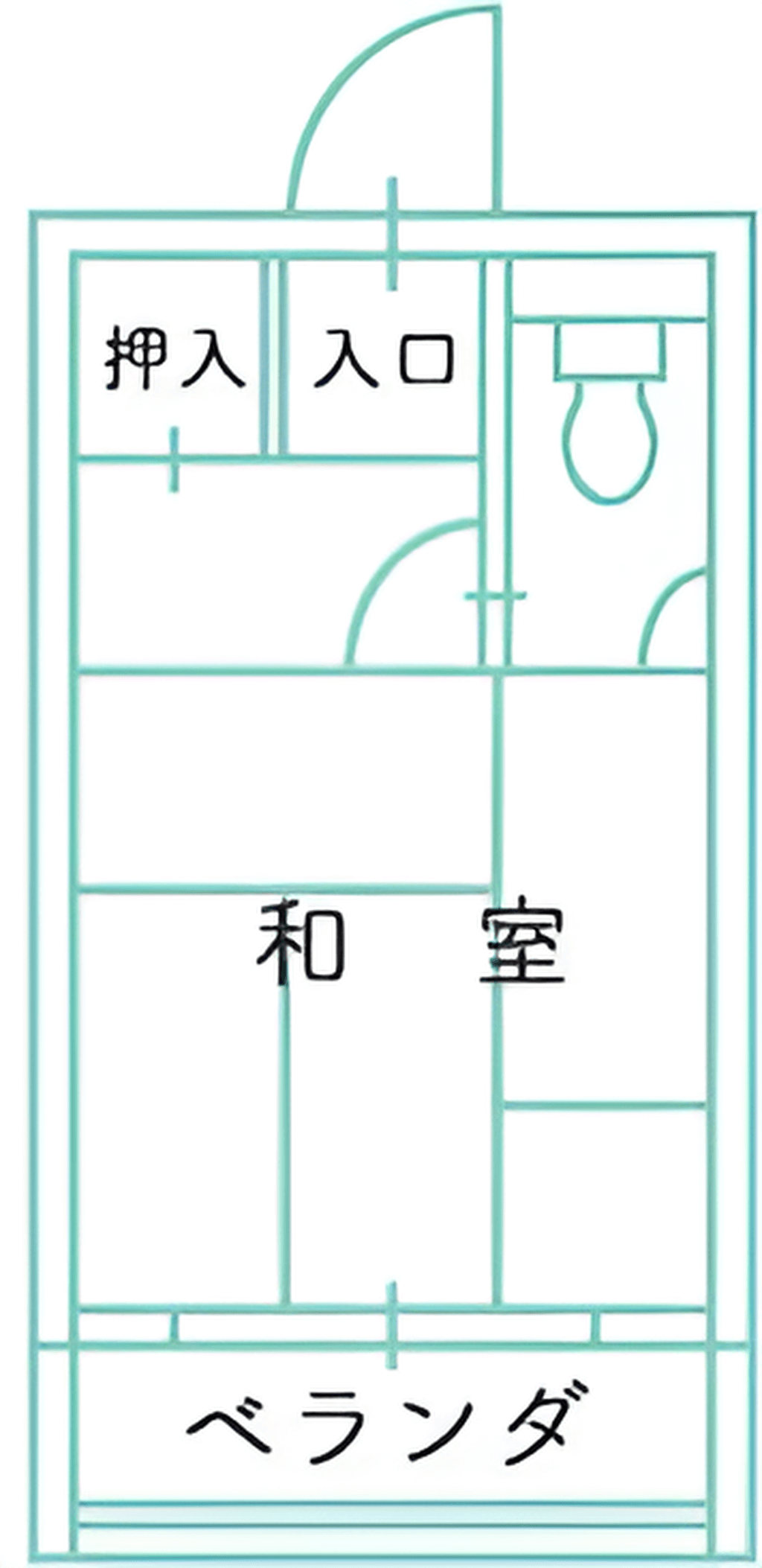 ふじの里の居室の間取り図