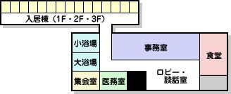 悠々の里のフロアマップのフロアマップ