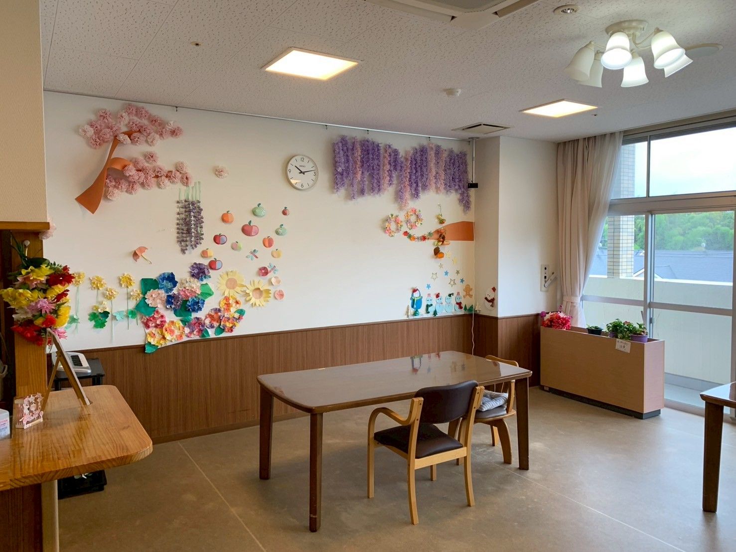 手作り装飾のある部屋