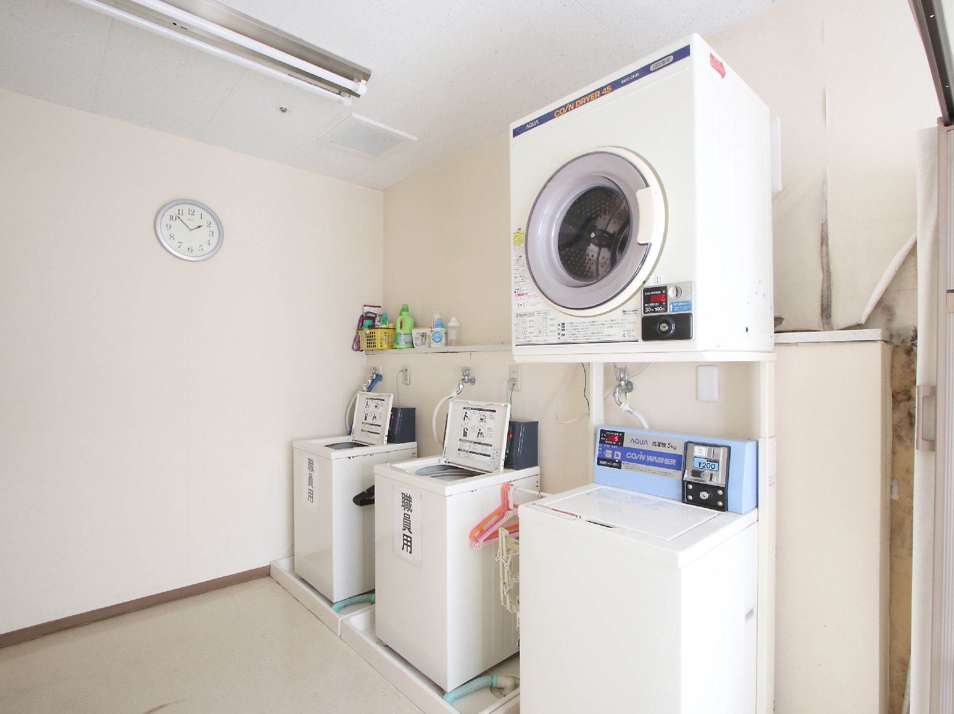 洗濯機のある老人ホーム
