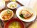 彩り豊かな食事の盛り付け
