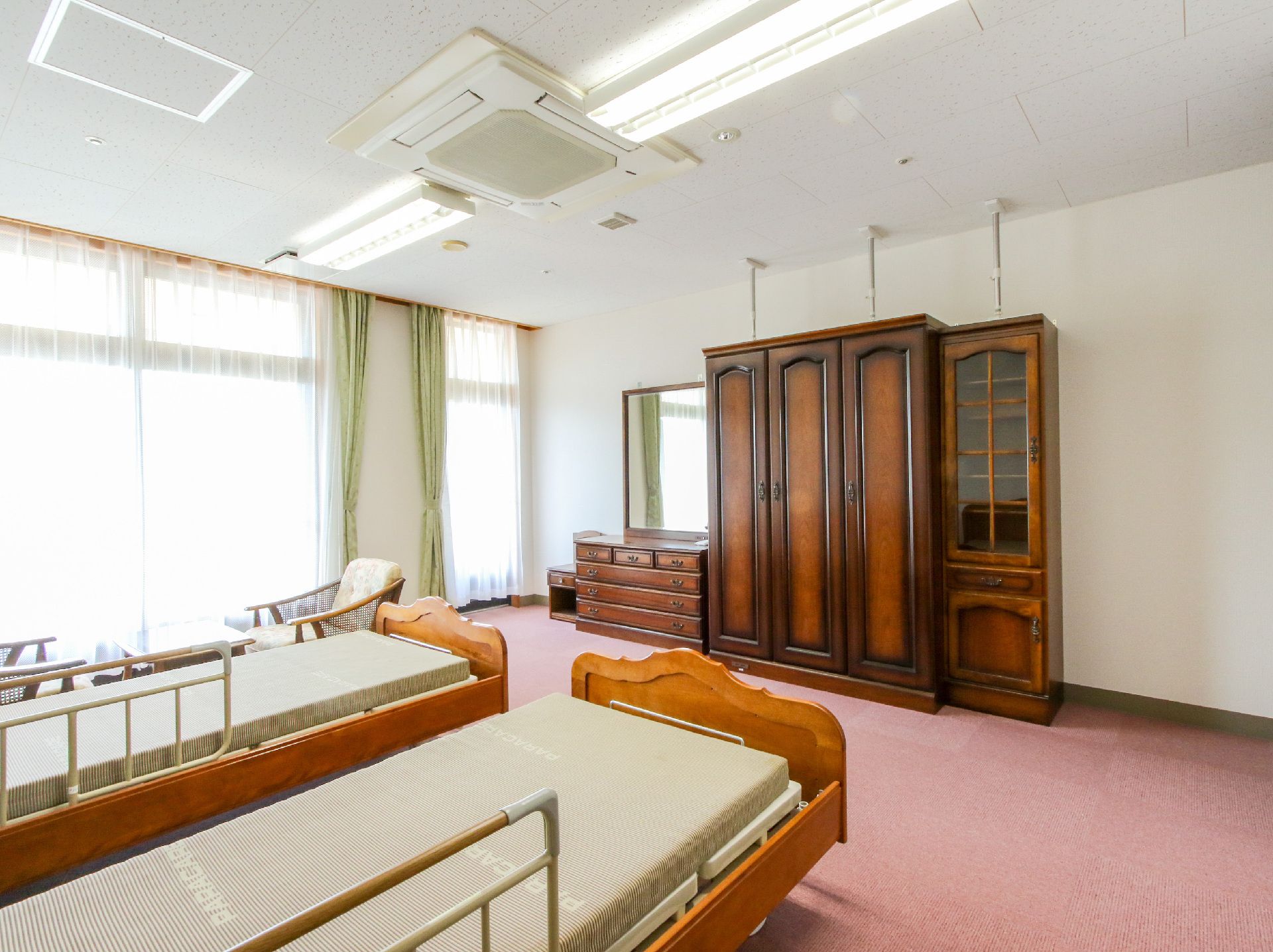家具を多く置くことのできる、広いスペースの居室