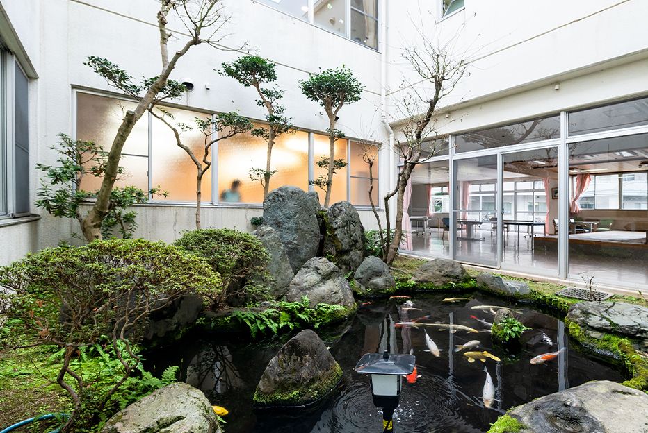和風庭園のある空間