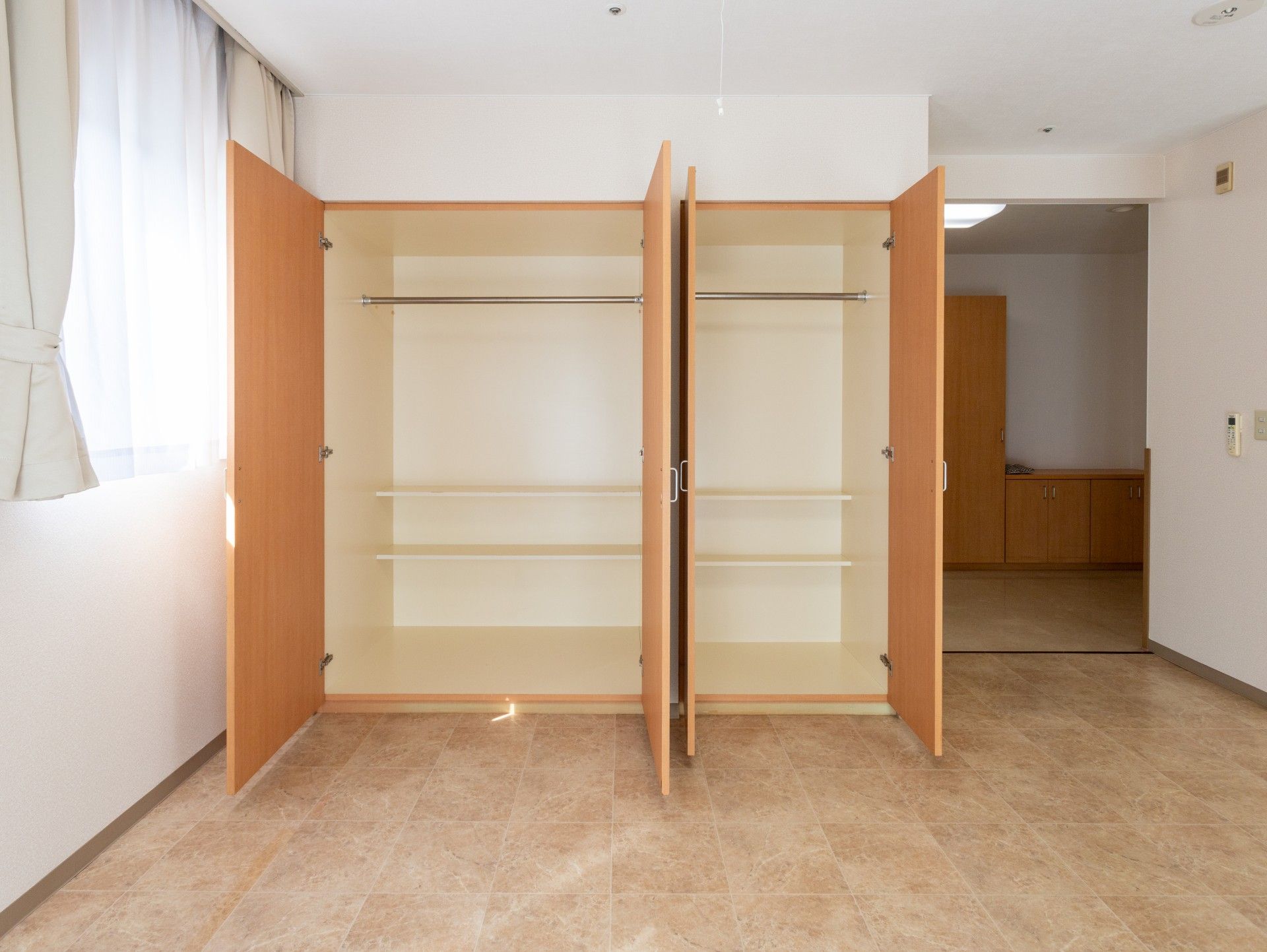 収納スペースのある部屋