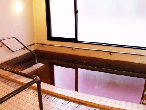 浴室には広い浴槽と大きな窓が設置されている。