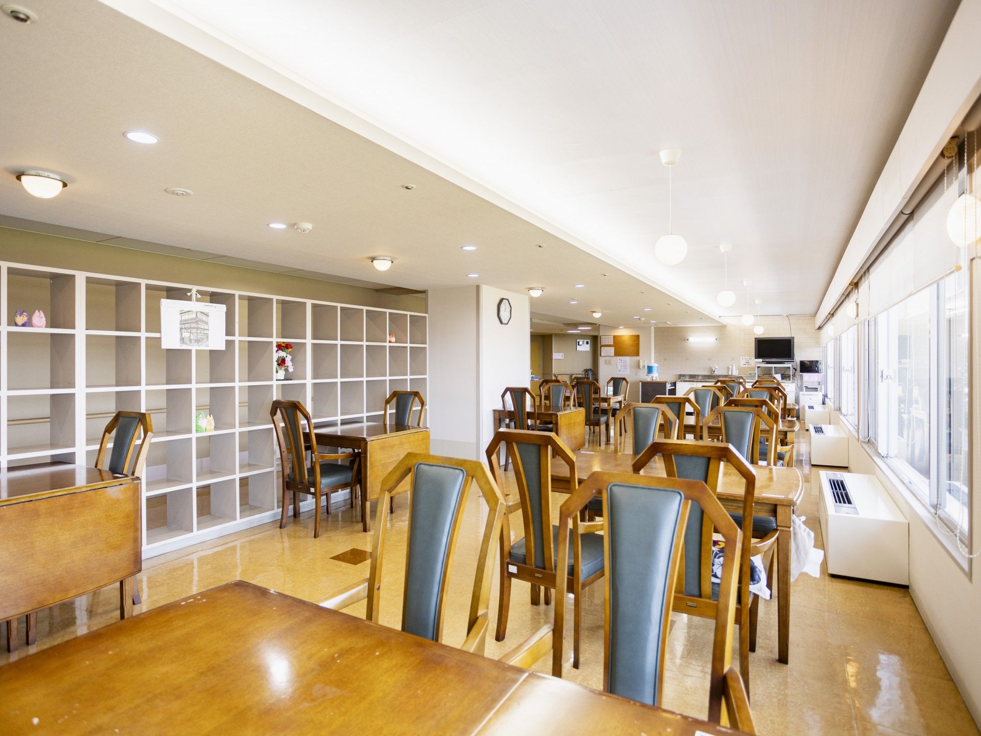広々とした食堂