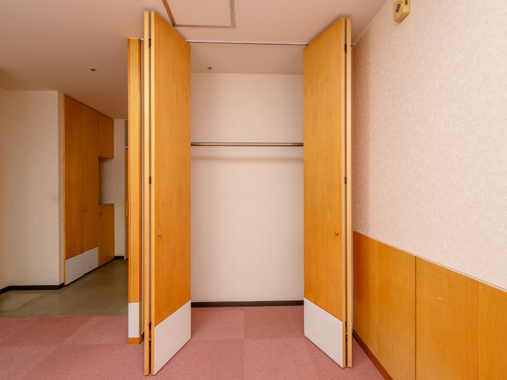 大きなクローゼットのある居室