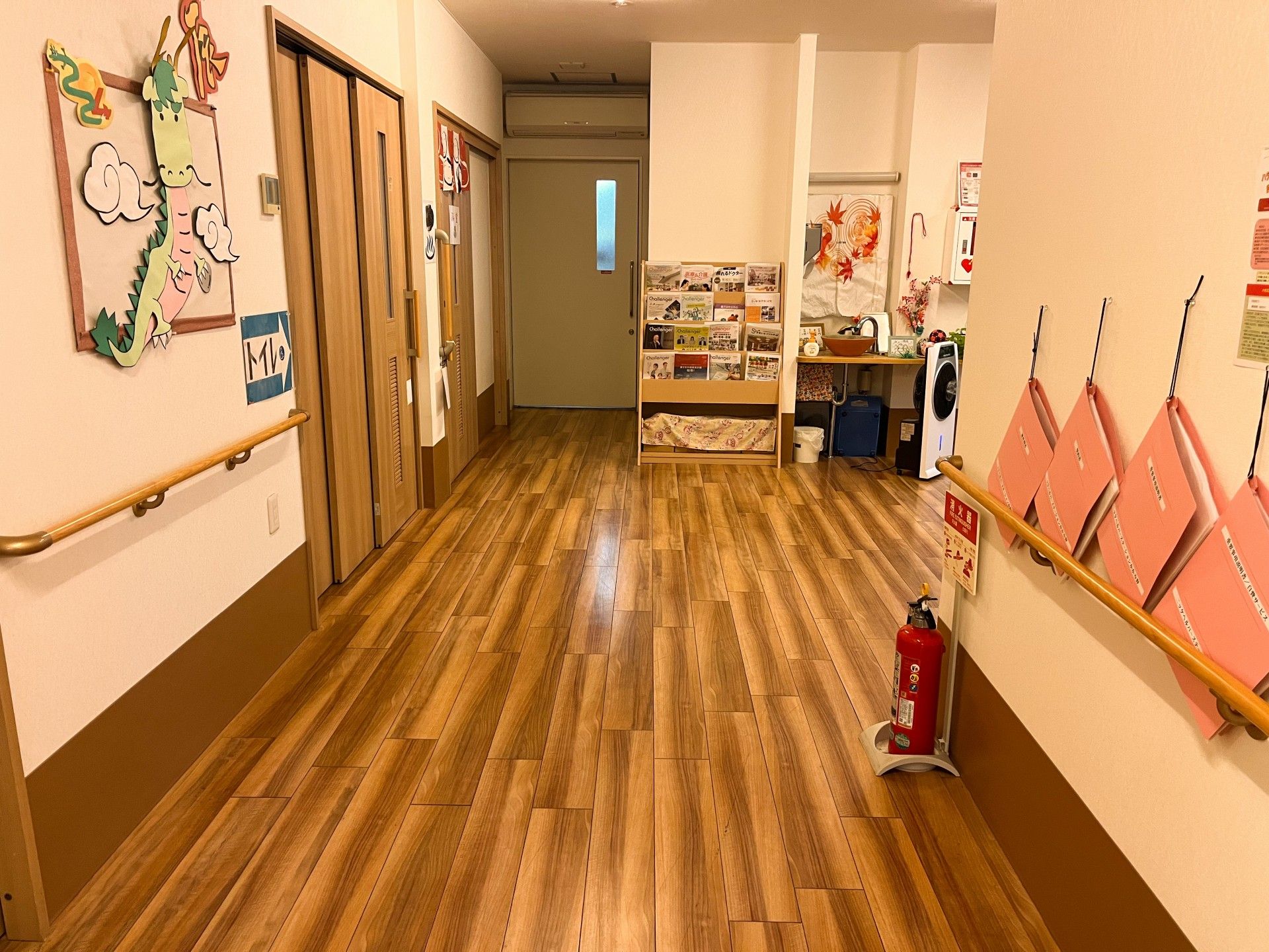 温かみのある廊下