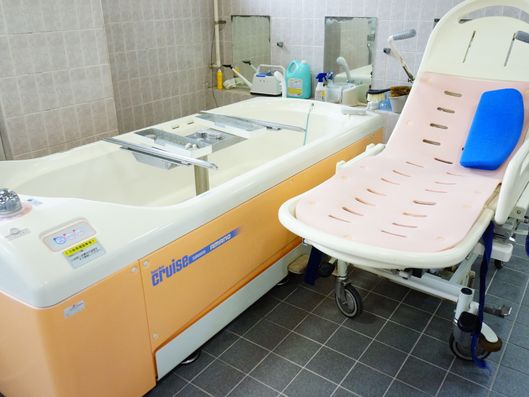 寝たままお風呂へ