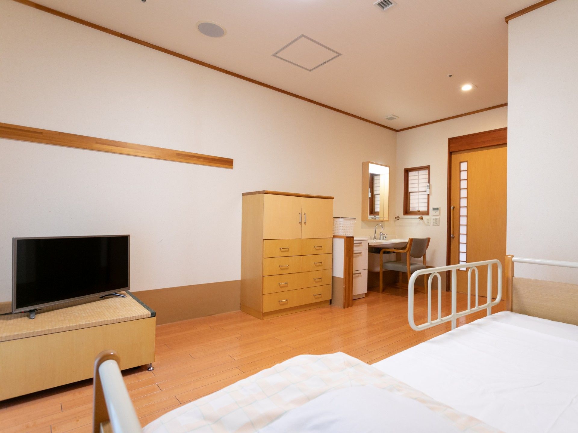 落ち着いた個室の一角