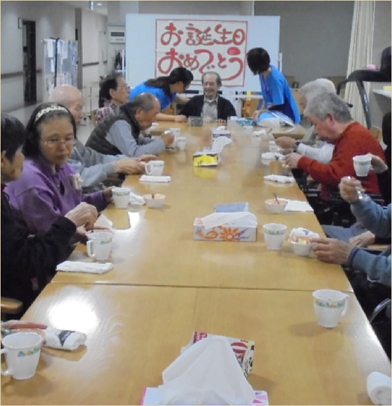 誕生日会の様子