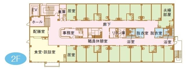 アイリス港南の2Ｆのフロアマップ