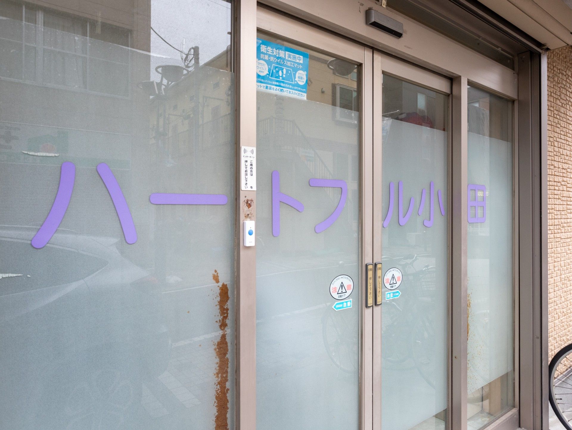 入口の自動ドア施設