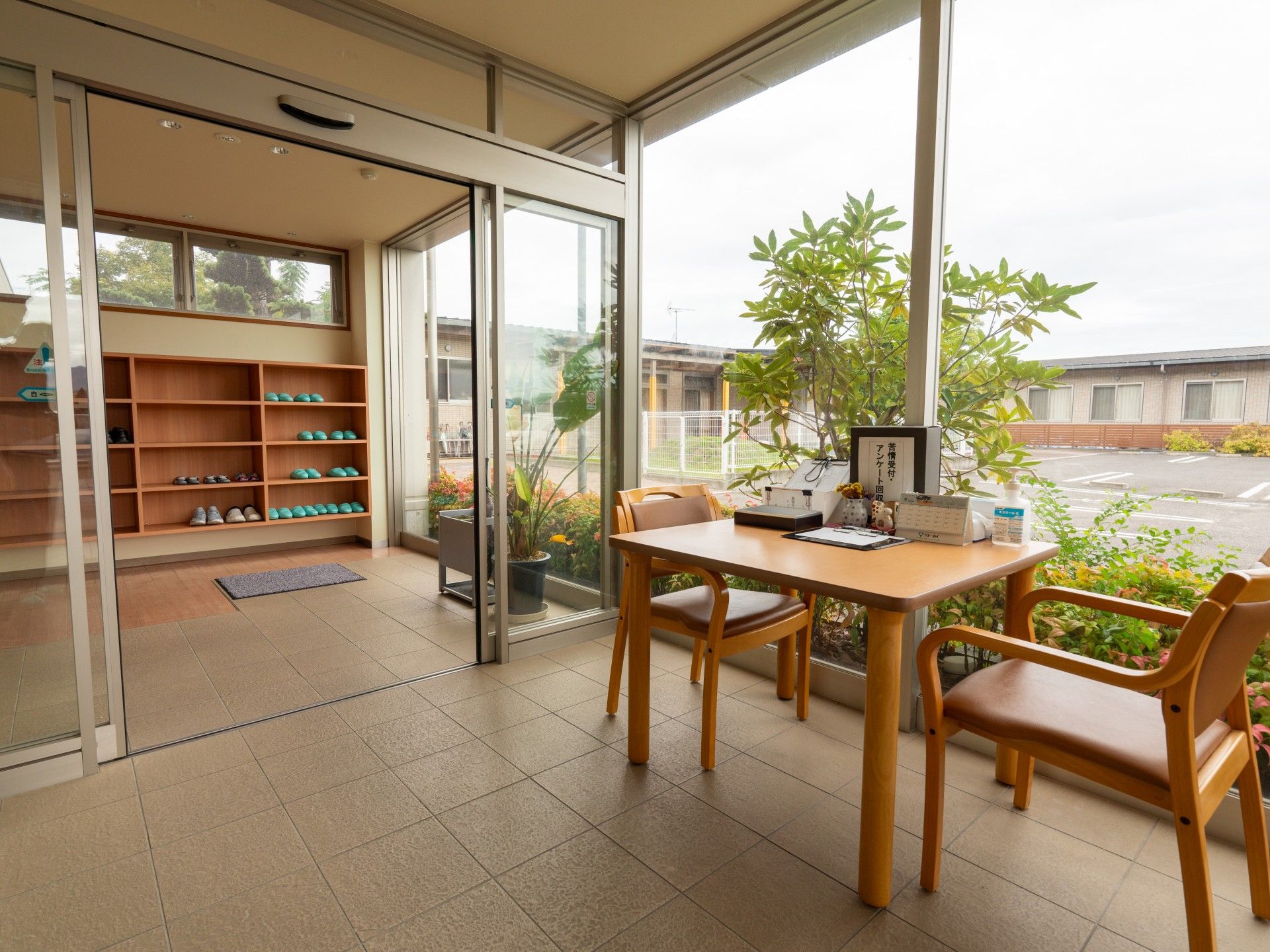 明るいエントランス