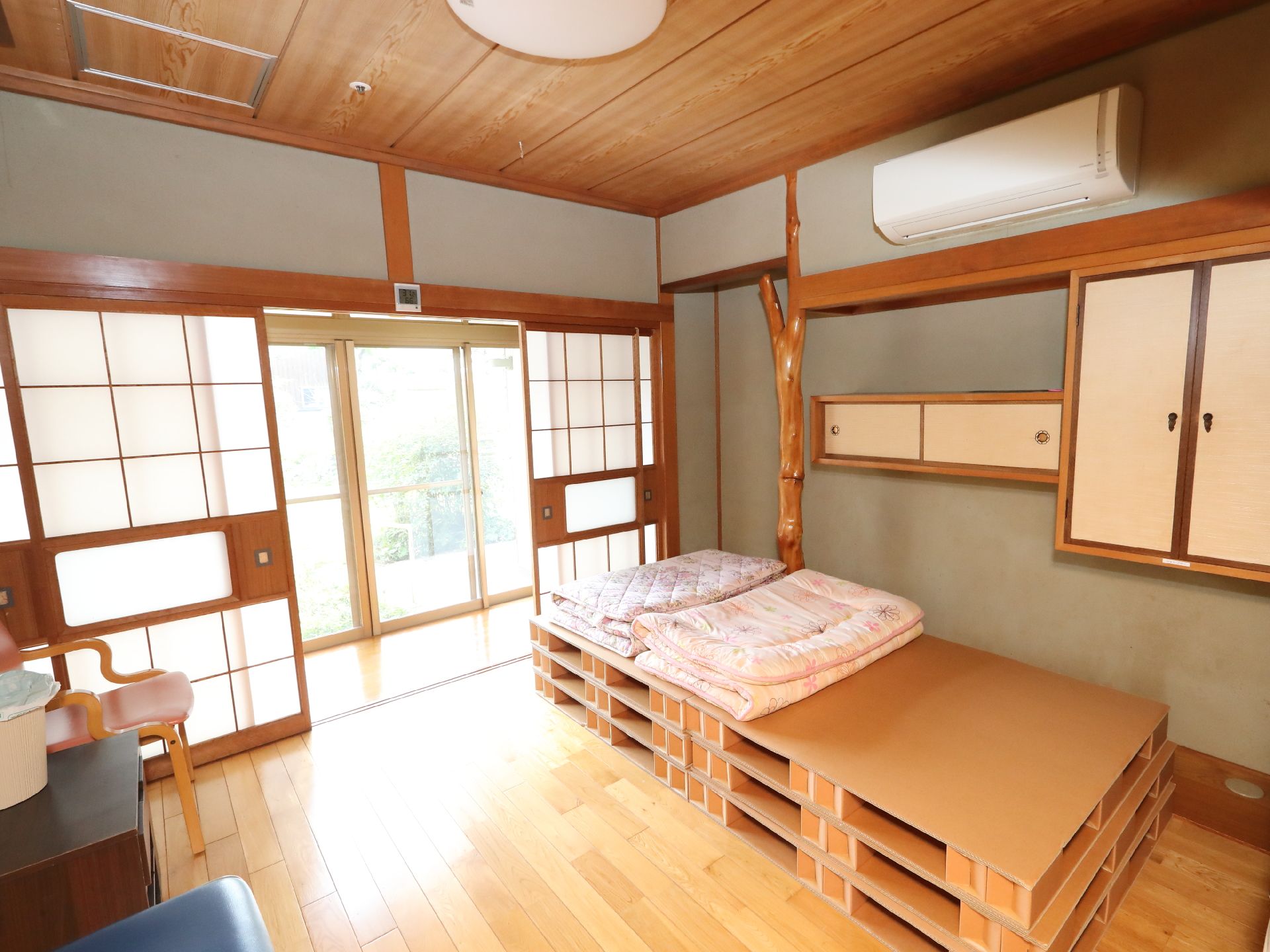エアコンが完備された全部屋個室の居室