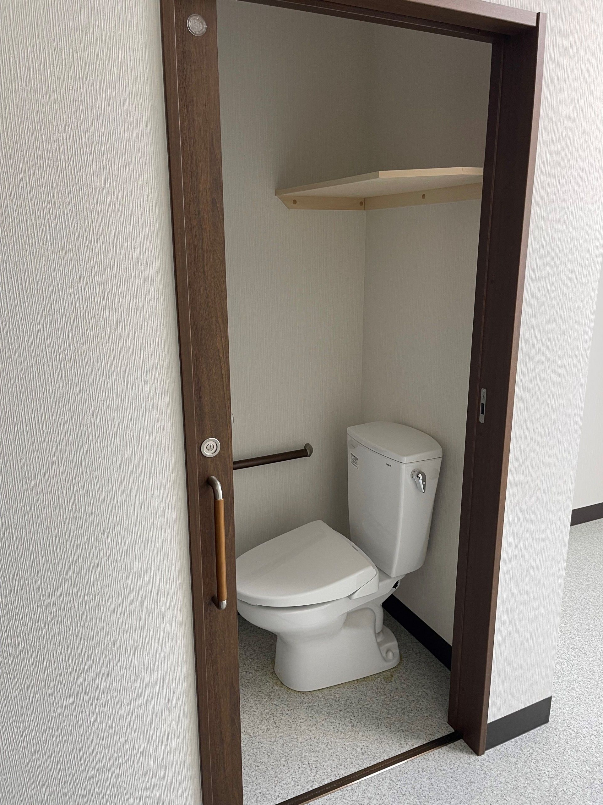 居室に設置されたトイレ