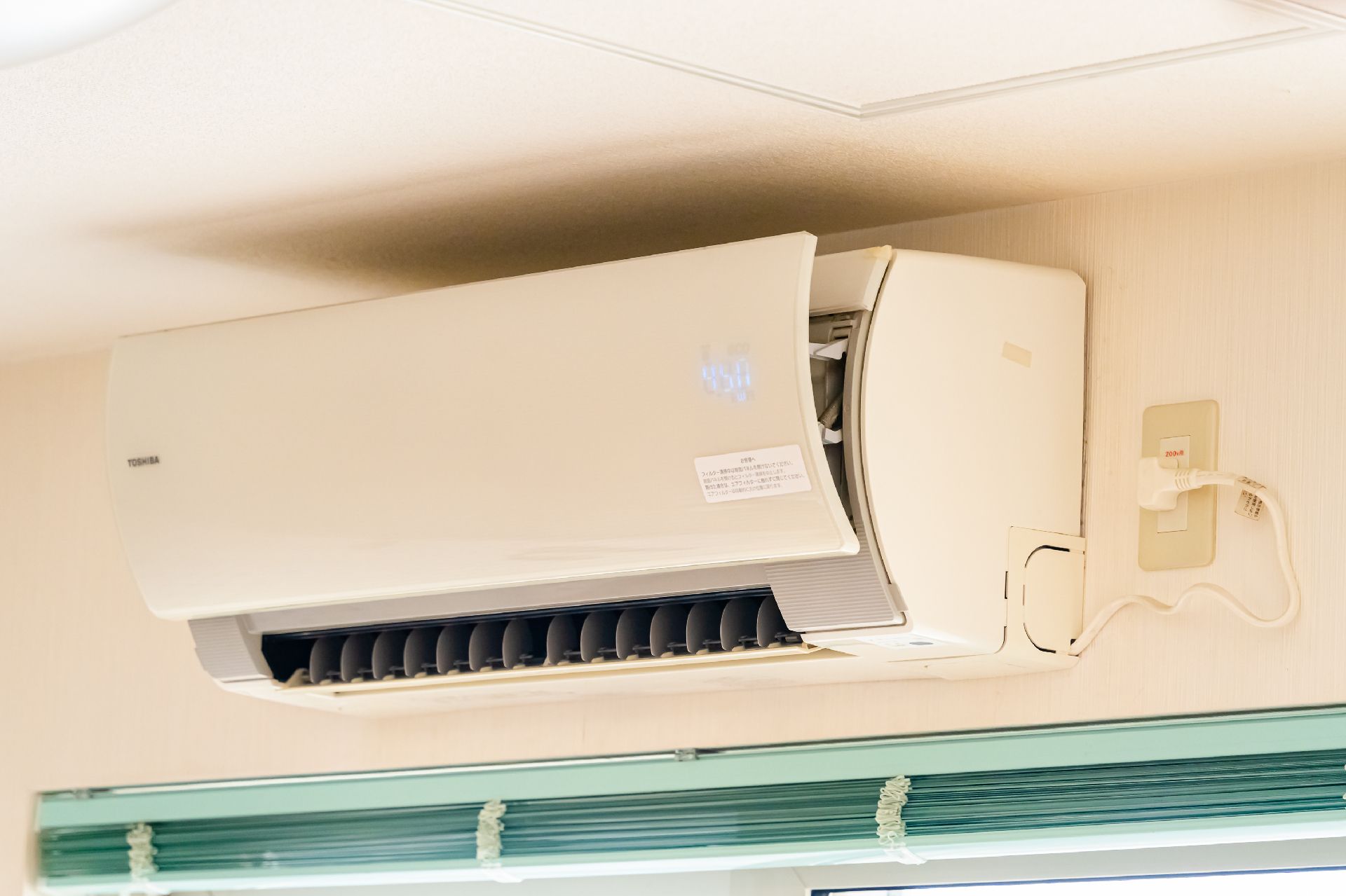 エアコンが設置された居室