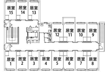陽光の郷しおやの2Ｆのフロアマップ
