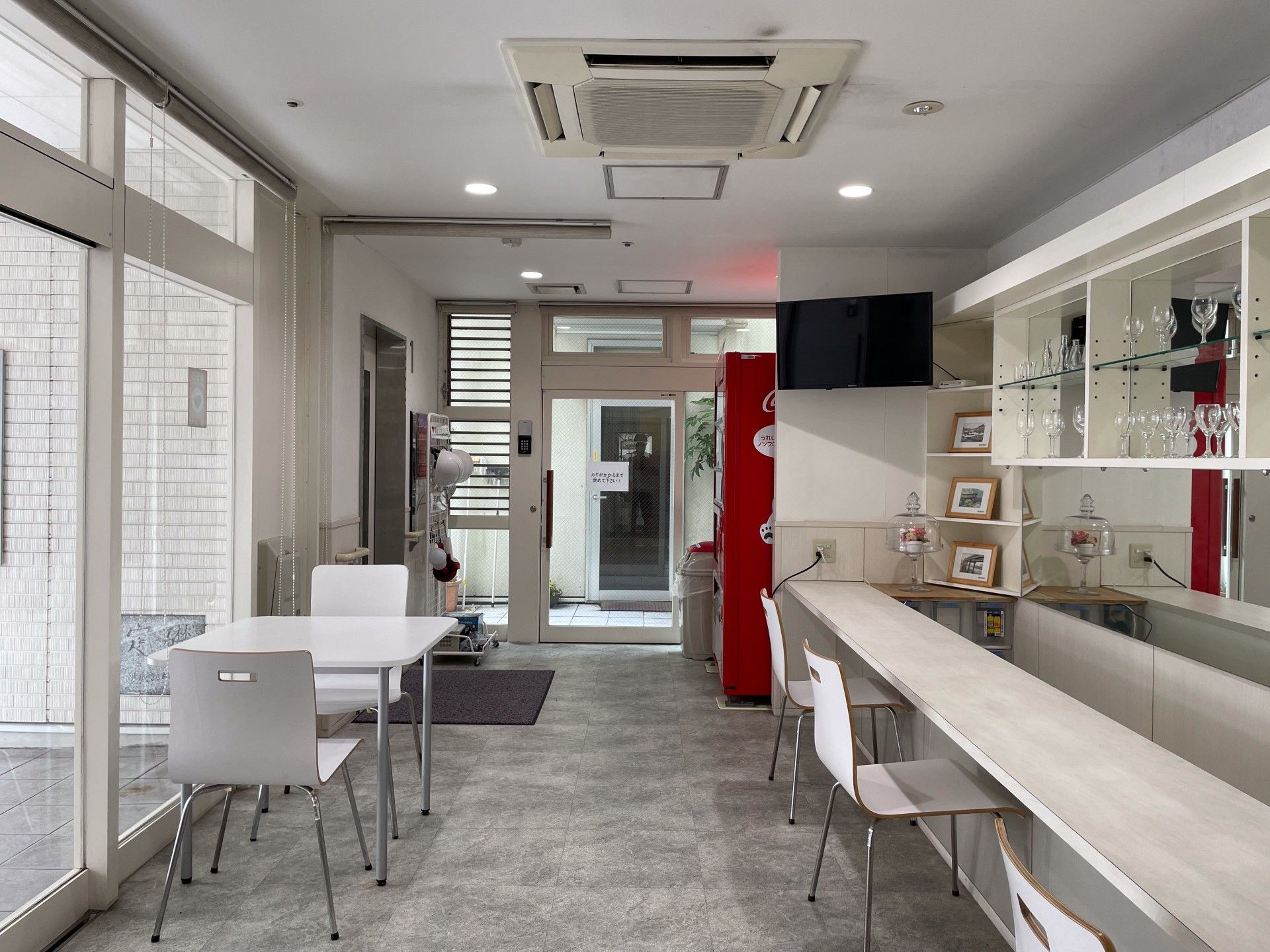 明るい共有スペース