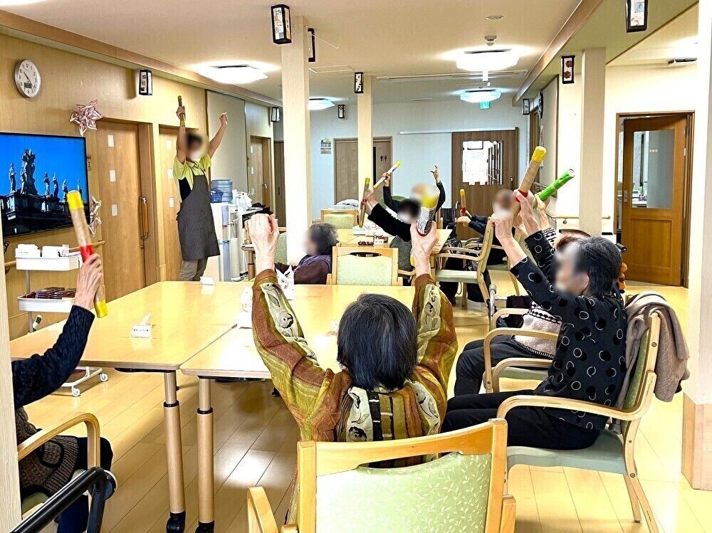 楽しそうなレクリエーションの様子