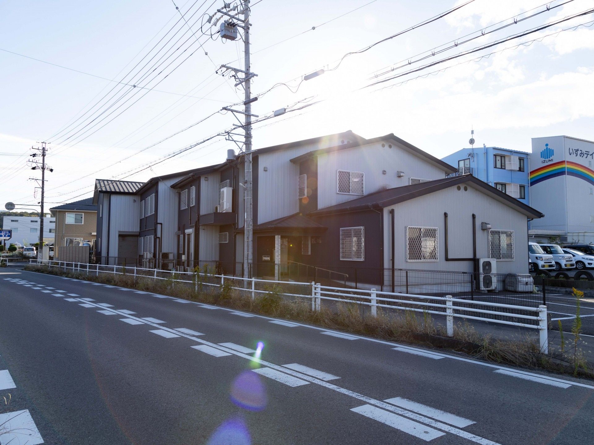 ゆったりとした住宅街の風景
