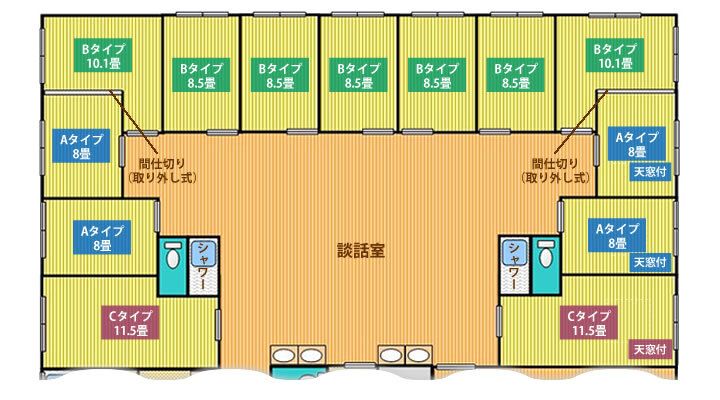 有料老人ホーム 白いはとのフロアマップのフロアマップ