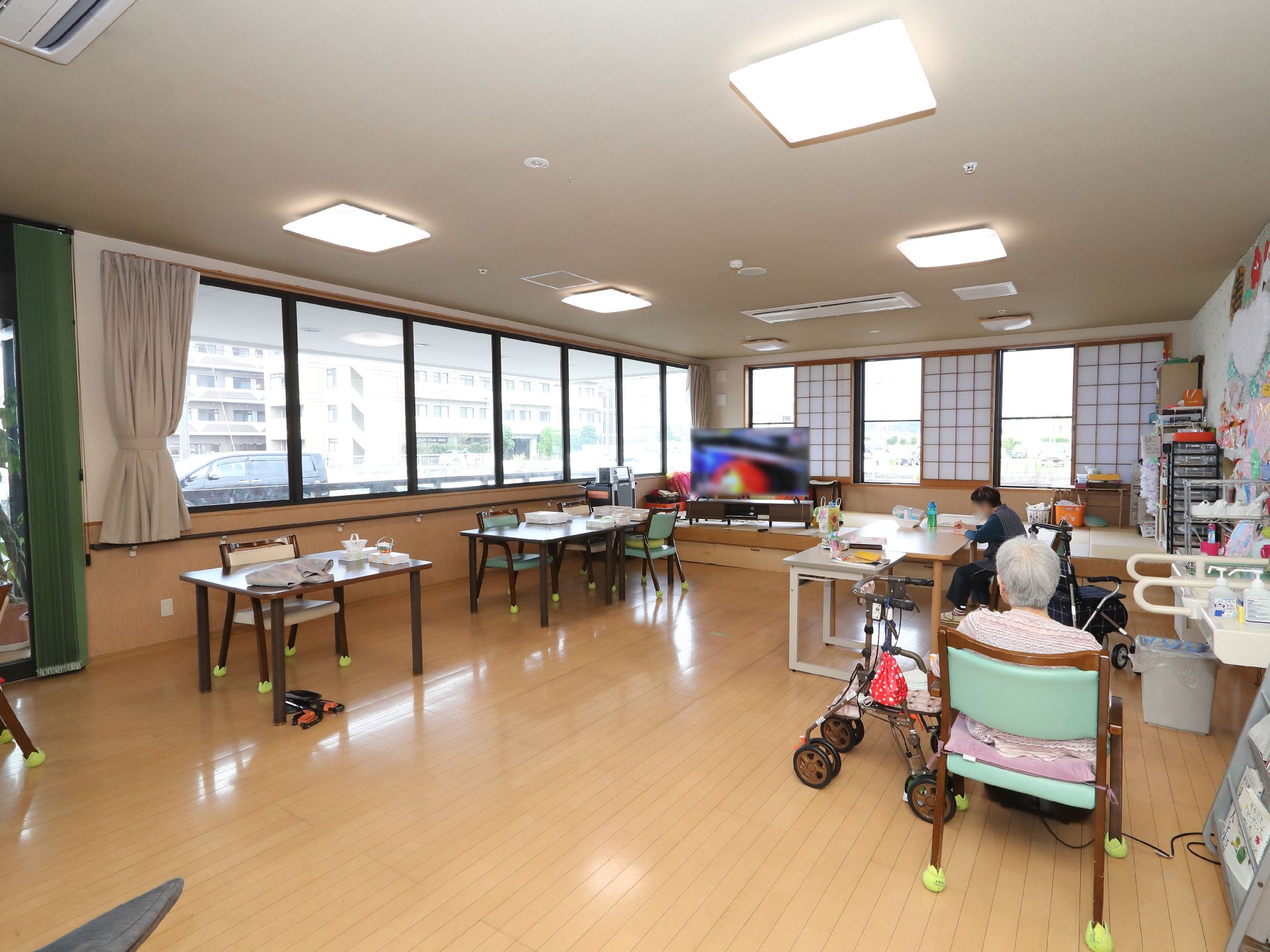 広々とした共有スペース