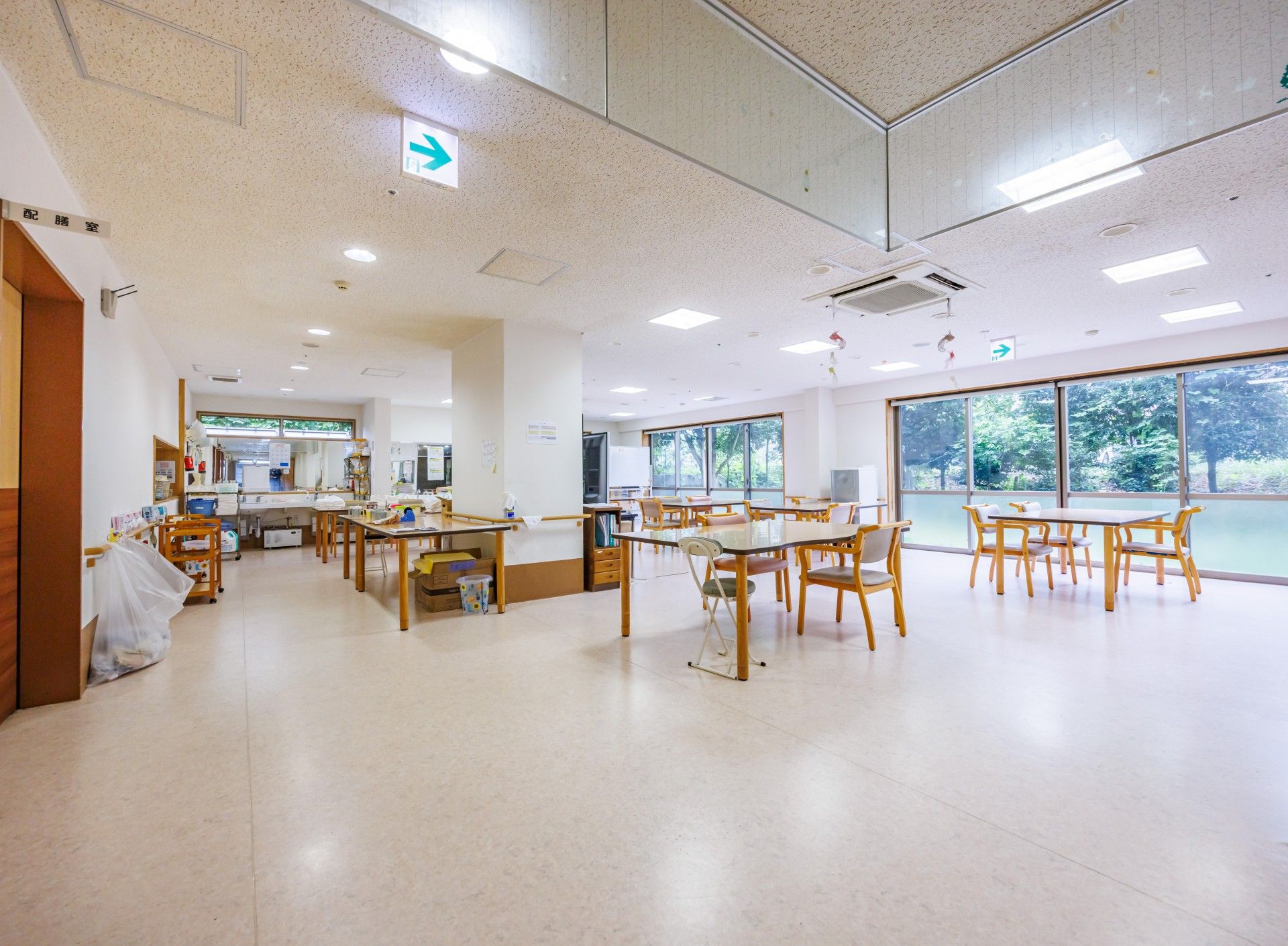 広々とした共有スペース