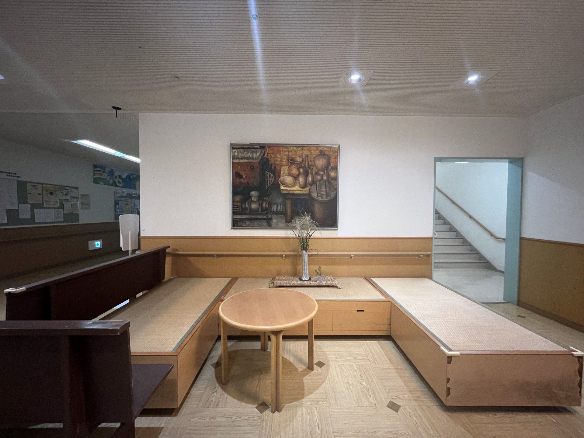 落ち着いた談話スペース