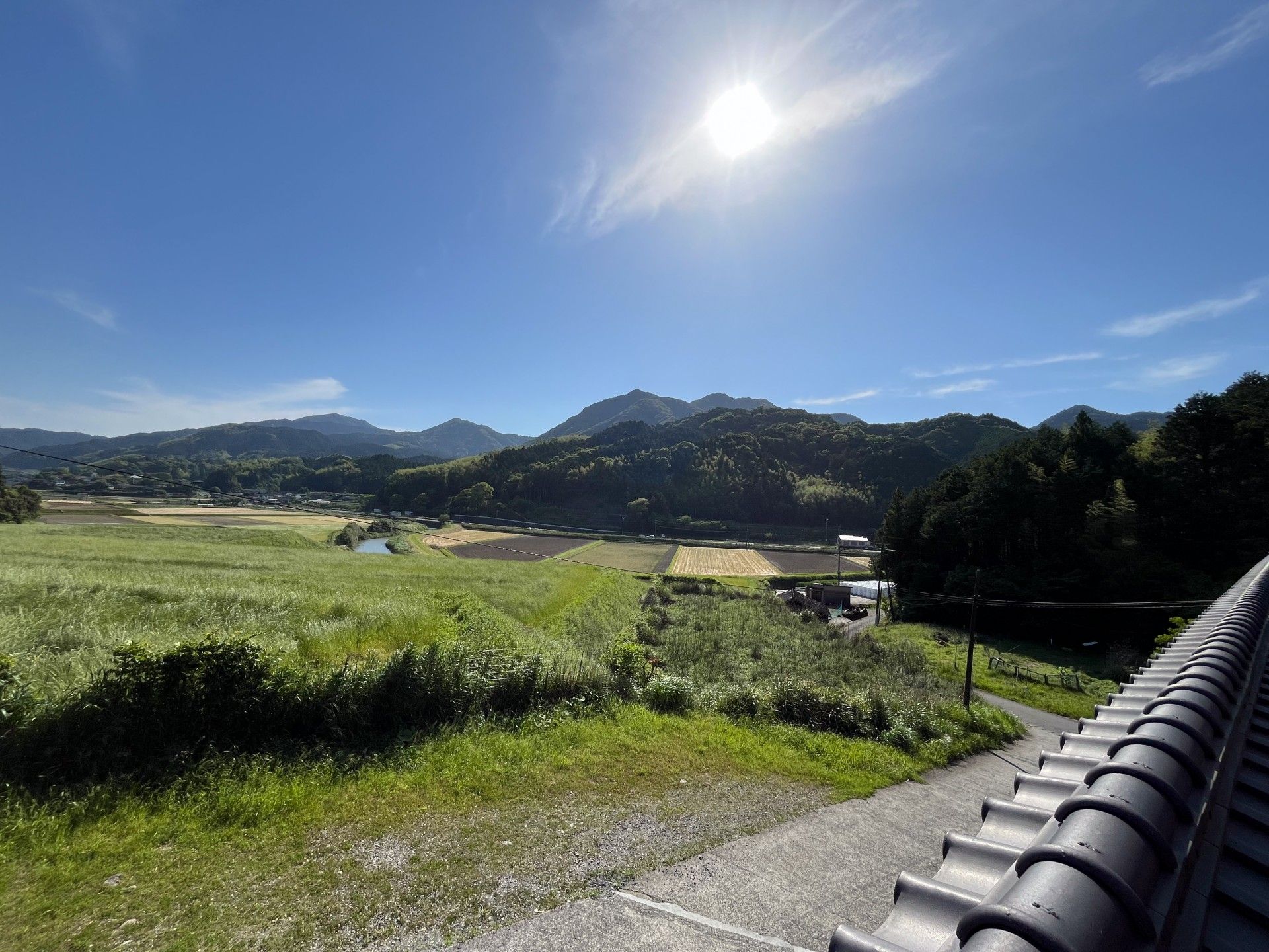 自然に囲まれた景色