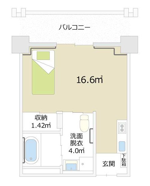 センテナル町田のタイプＡの間取り図