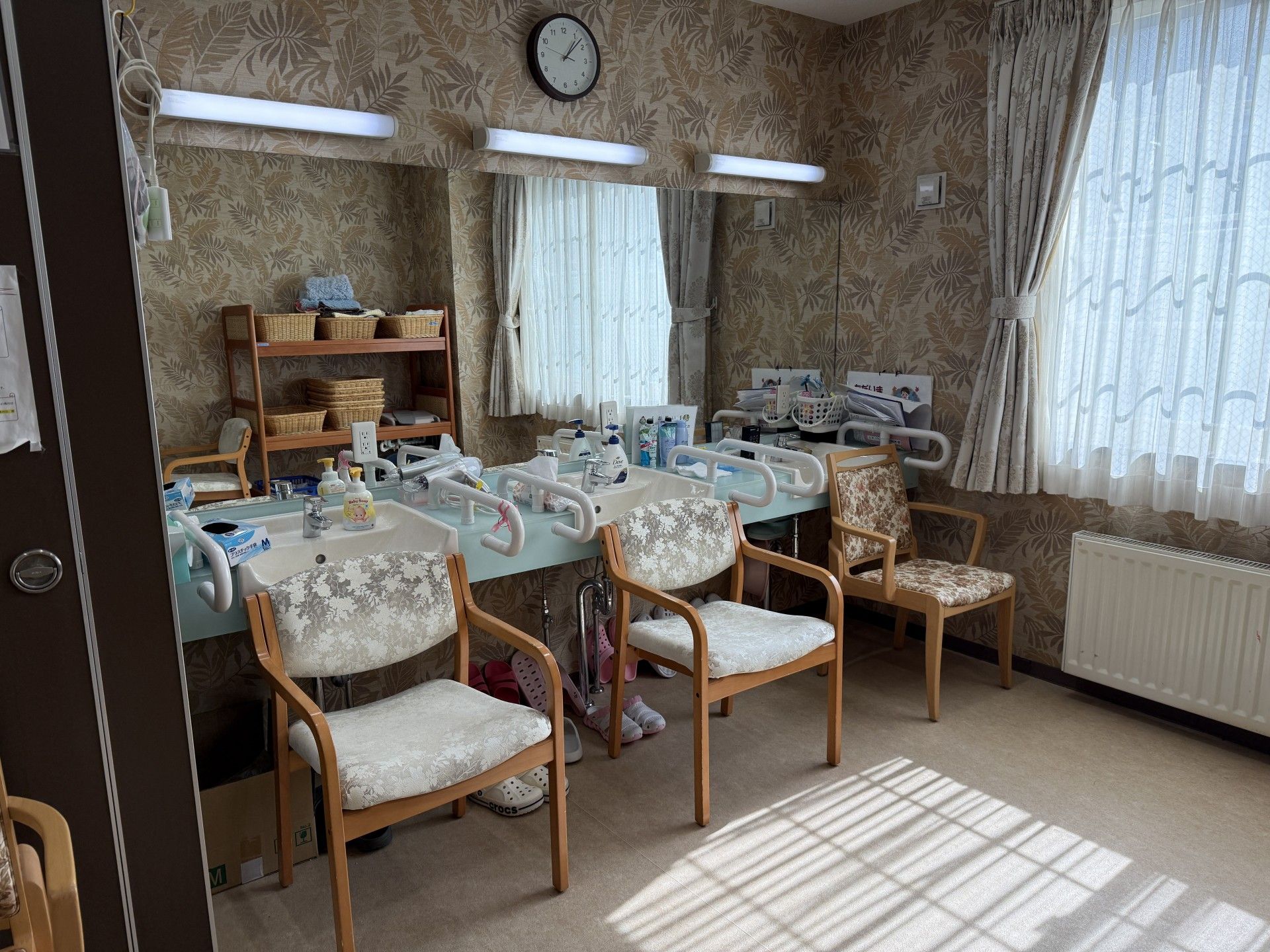 明るい洗面スペース