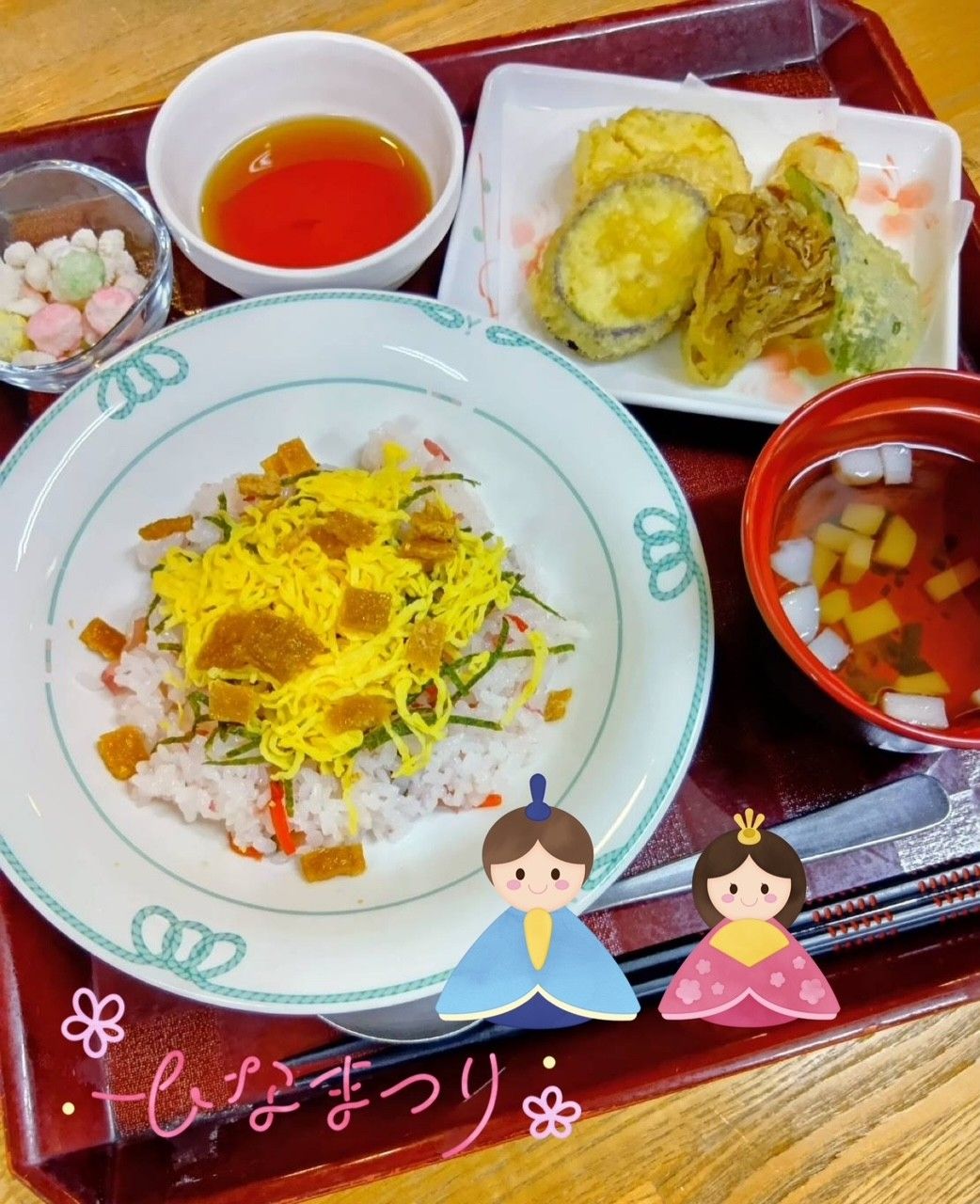 彩り豊かな食事の例