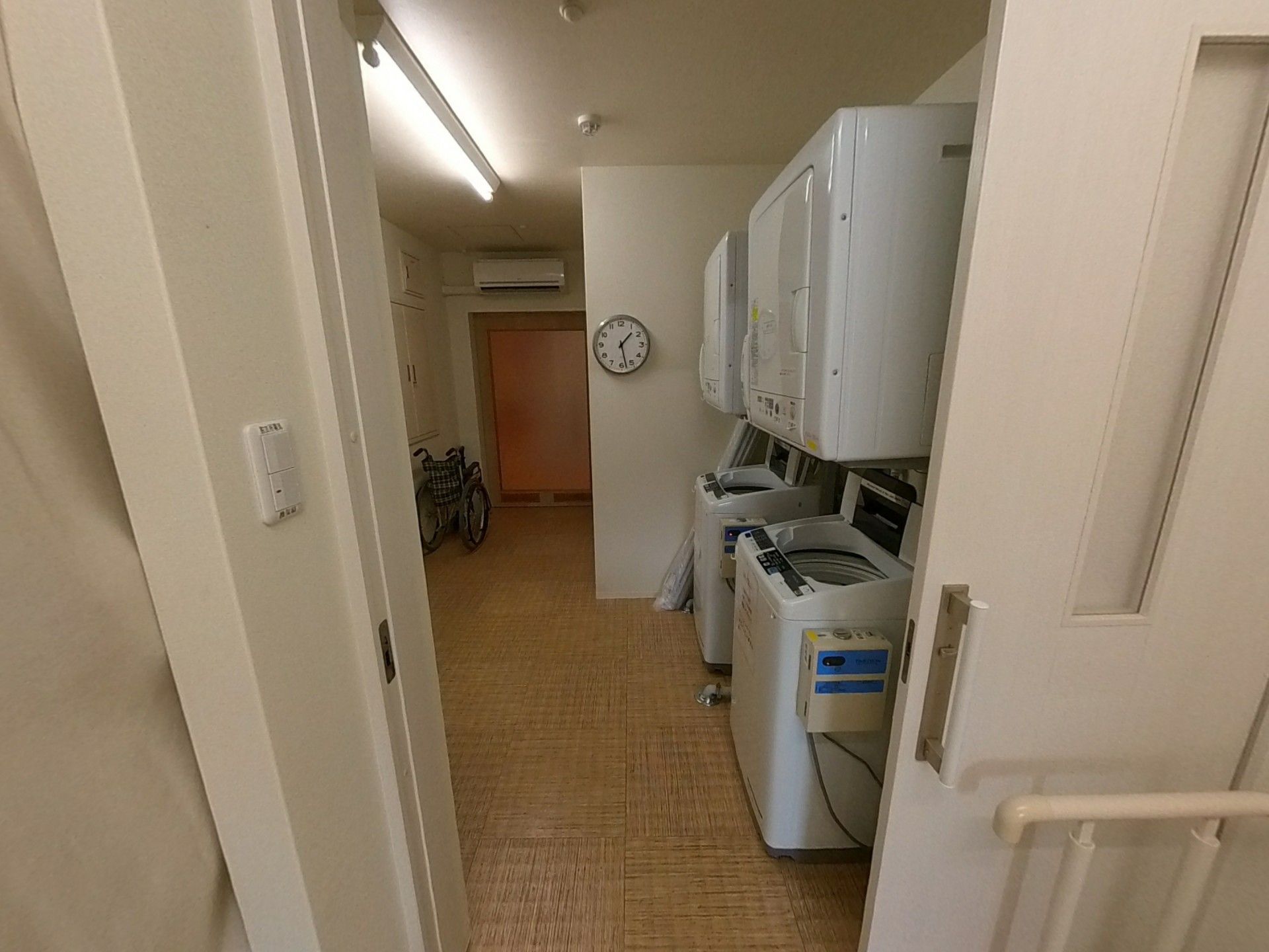 清潔な洗濯室