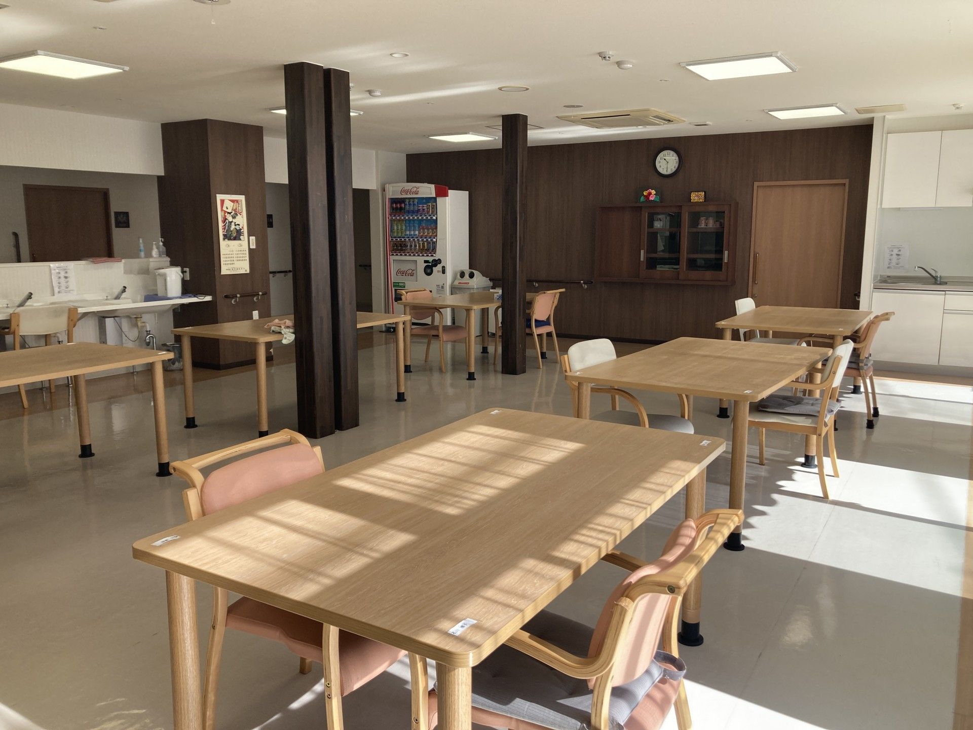 明るい共有スペース