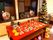 クリスマスデコレーションの食堂