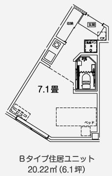 レインボーの家上平間のBタイプの間取り図