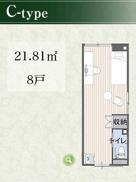 サービス付き高齢者向け住宅 希望の郷のＣ-typeの間取り図