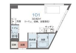 サービス付き高齢者向け住宅 テレザートさくらの間取り1の間取り図