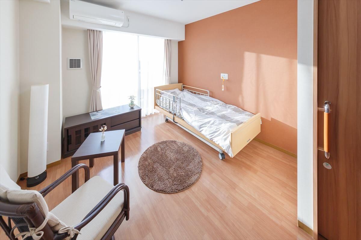 日差しが差し込む居室