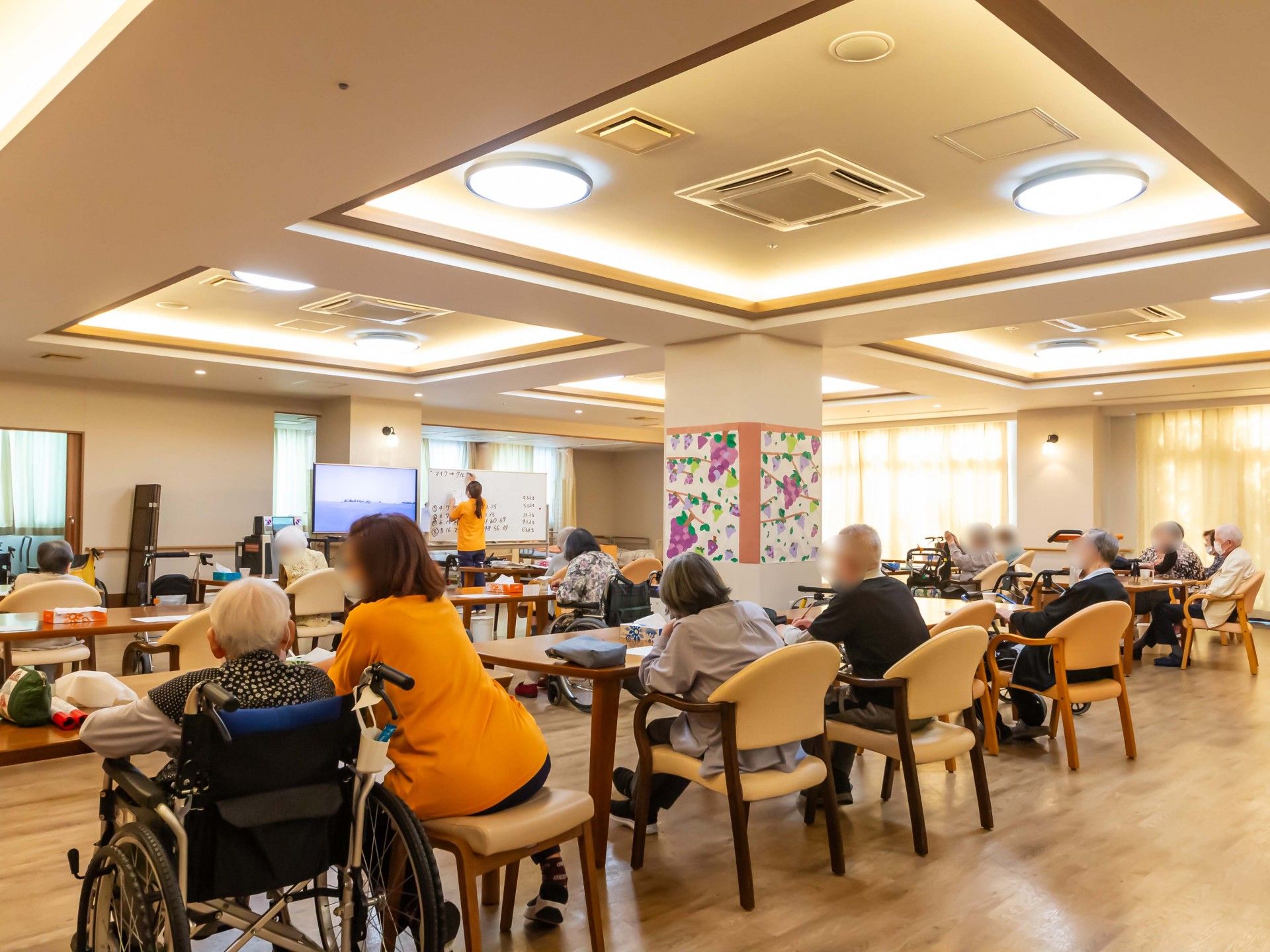 明るい共有スペース