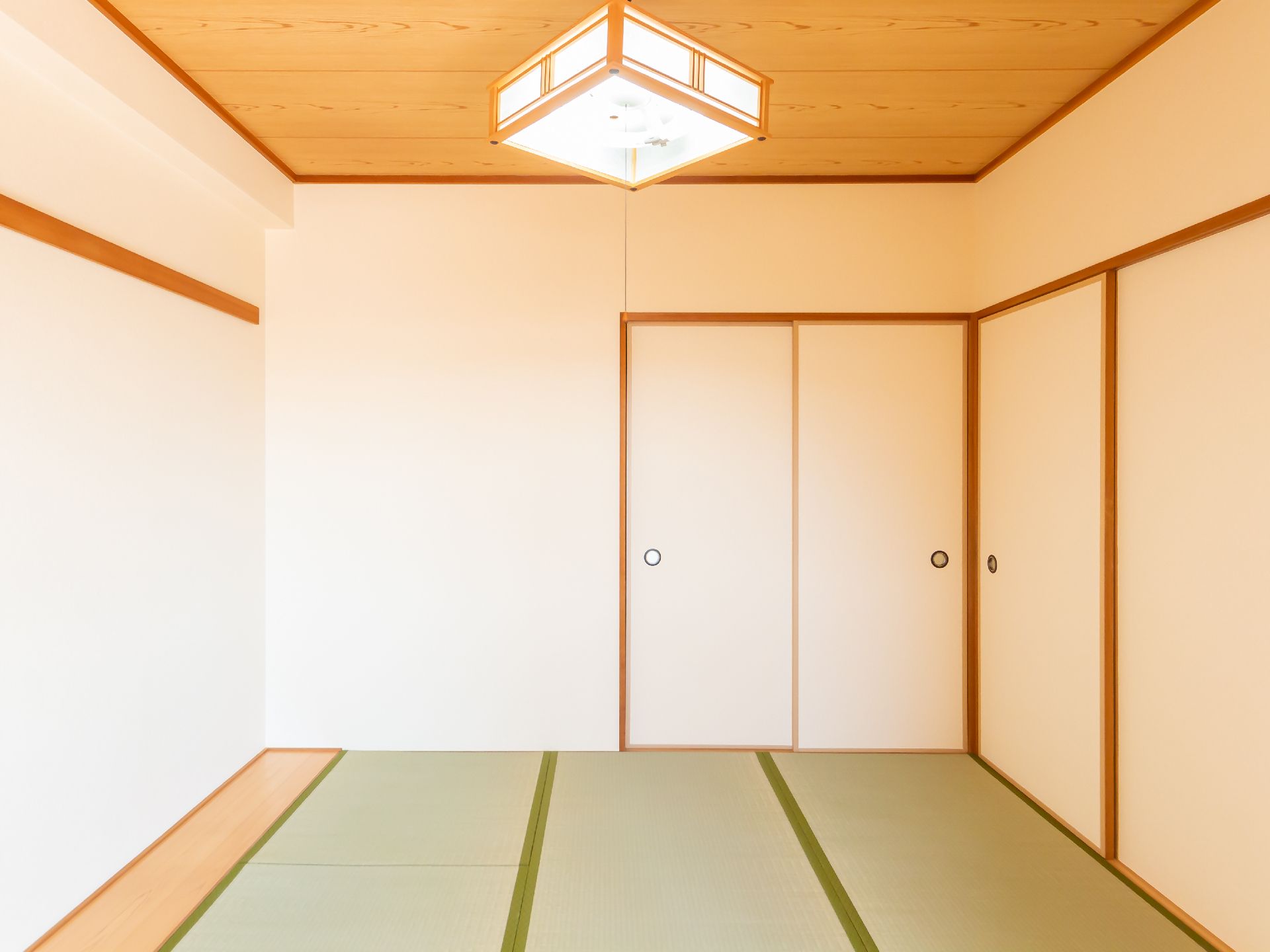 クローゼットが設置されていて畳が敷いてある介護施設内の居室