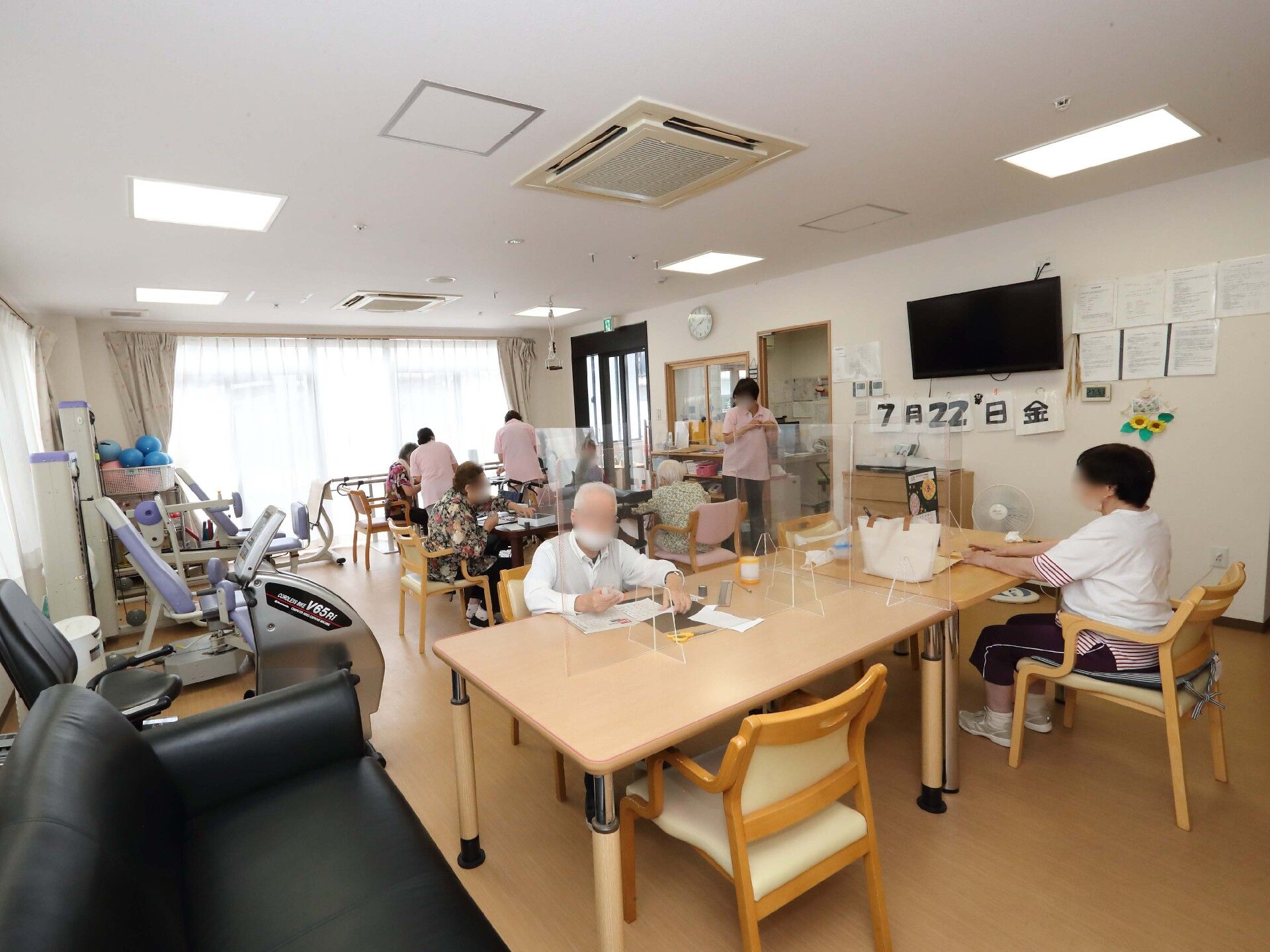 レクリエーションを行う共有スペース