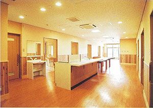ゆったりとした廊下の様子