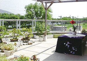屋外の憩いの場所