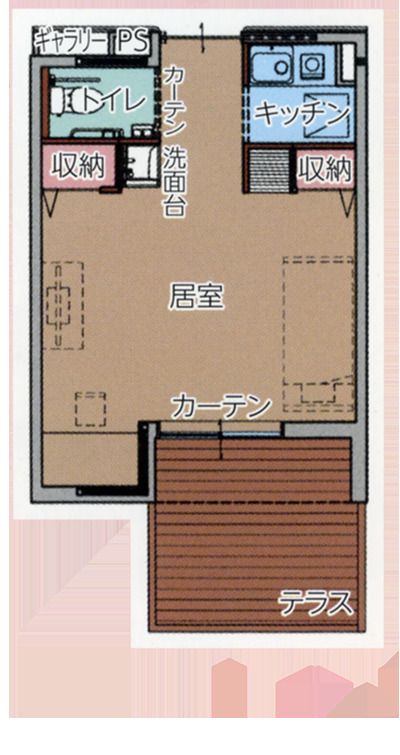 笑みの森のCタイプの間取り図